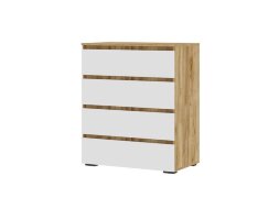 Комод Хелен КМ-02 802, крафт золотой - белый шагрень