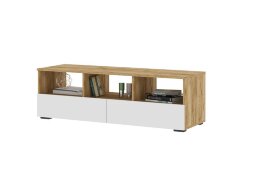 Тумба ТВ Хелен ТБ 02, крафт золотой - белый шагрень