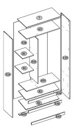 Шкаф 2 двери 2DZ DOORSET  